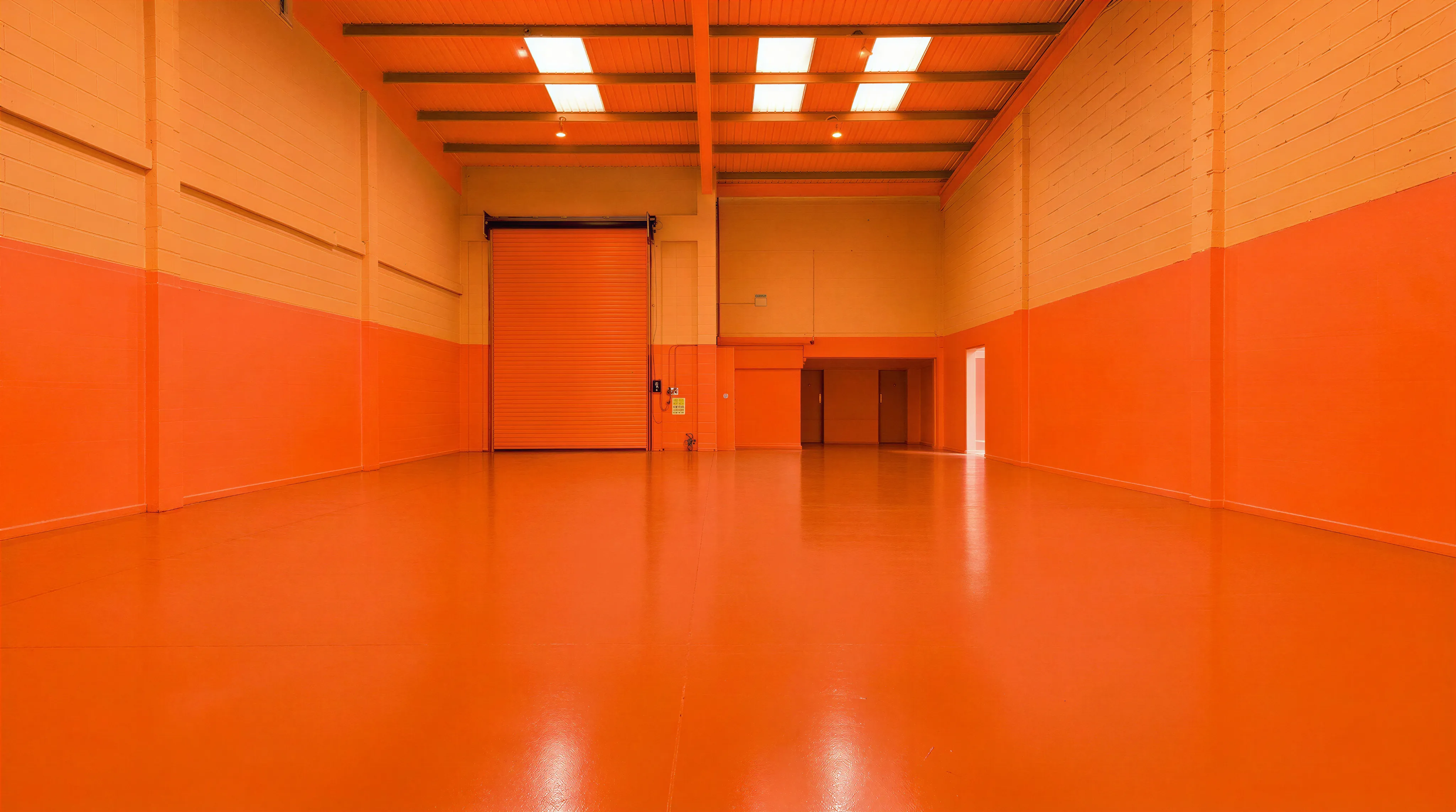 time-lapse of a warehouse being built