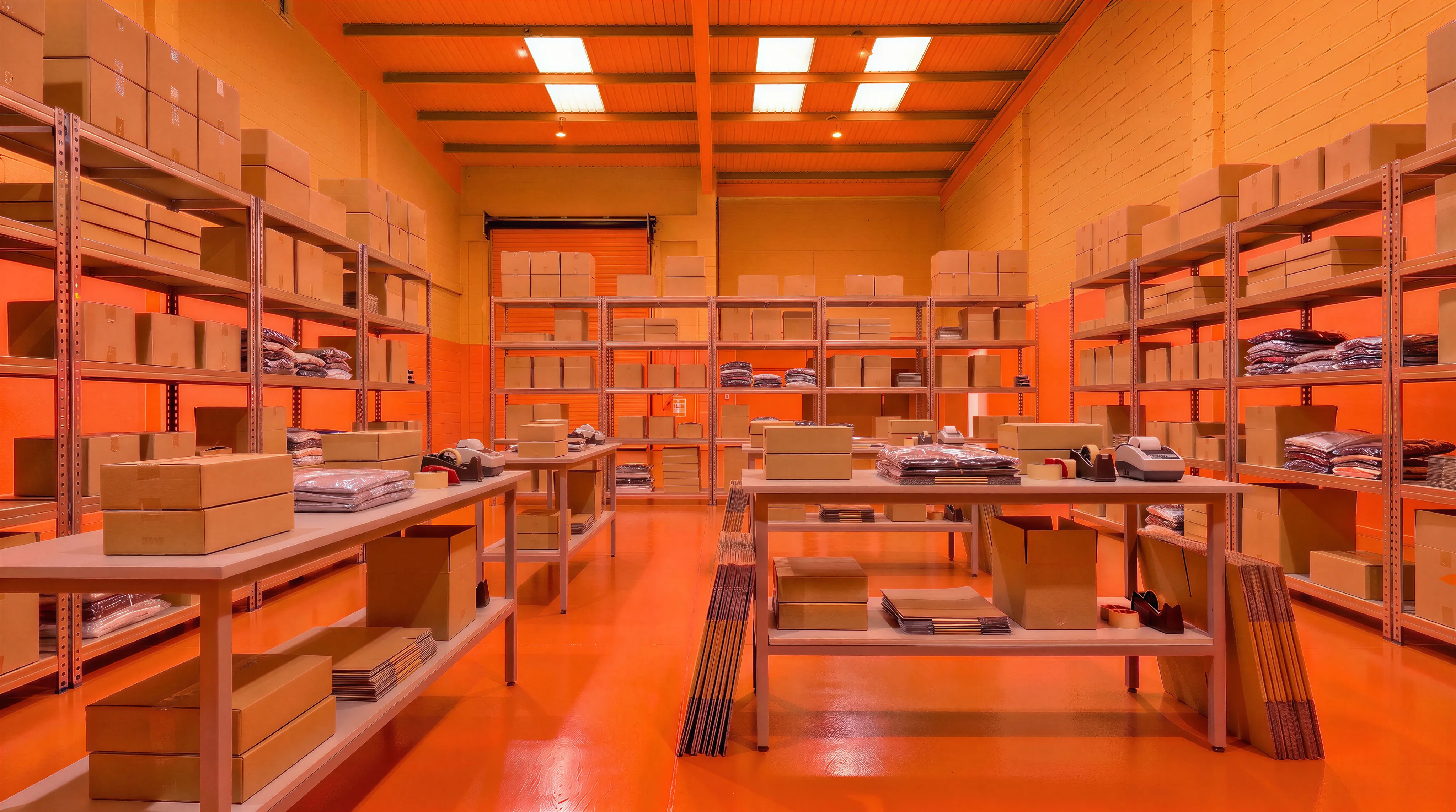 time-lapse of a warehouse being built