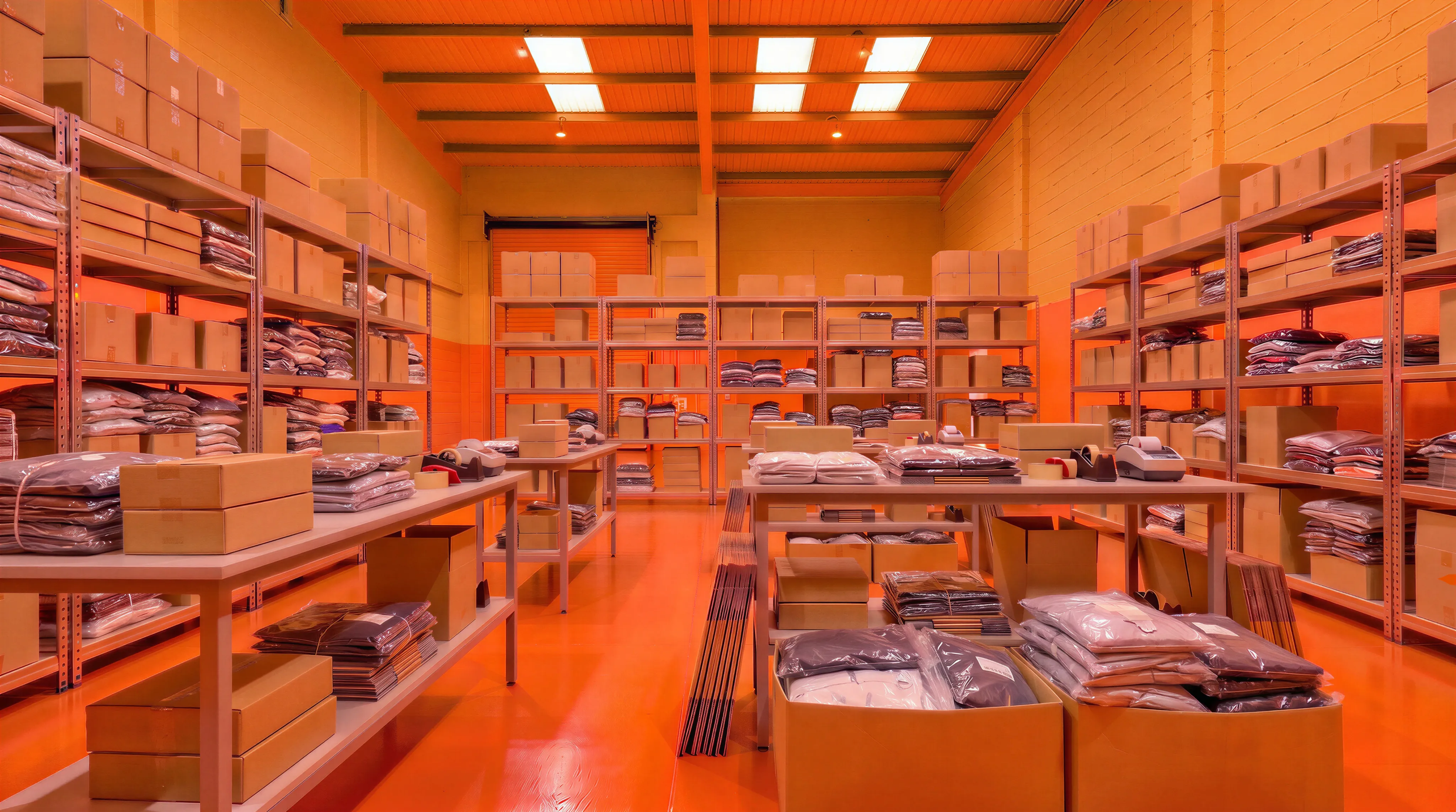 time-lapse of a warehouse being built